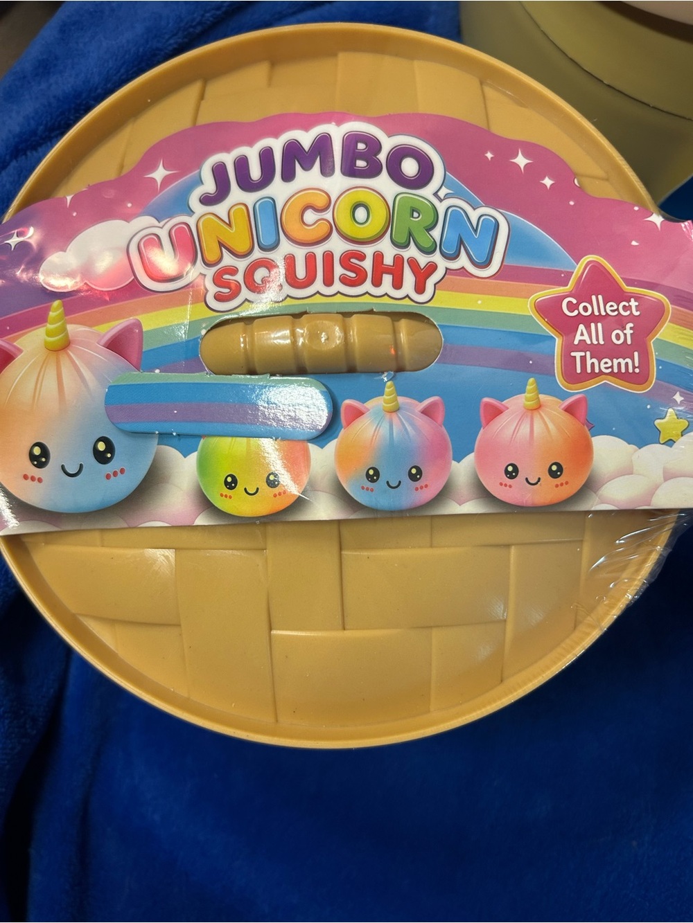 Jumbo Unicorn Squishy - Rainbow  Plush Stress Toy - Mystery Color